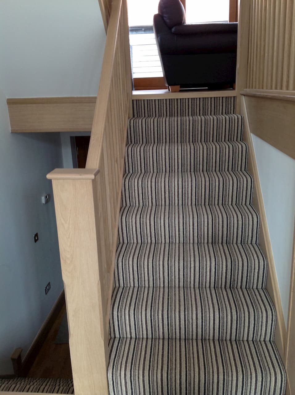 Carpet on stairs